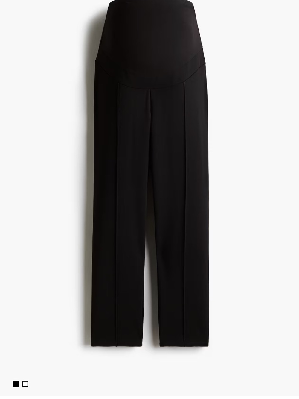 Black Maternity creased Pants